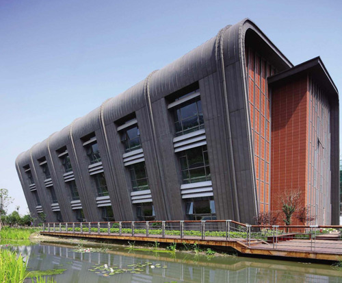 【公建案例】杭州綠色建筑科技館-設計評價標識三星